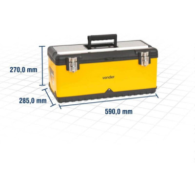 Metálica ferramentas metalica bau cmv 0590 vonder caixa