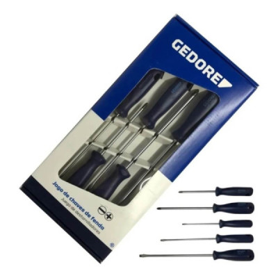 Jogo de Chave de Fenda c/ 5 pçs - 150/160s Fenda/Philips - Gedore