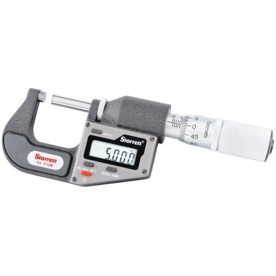 Micrometro externo 00-25 mm 0.01 mm s/saida starrett