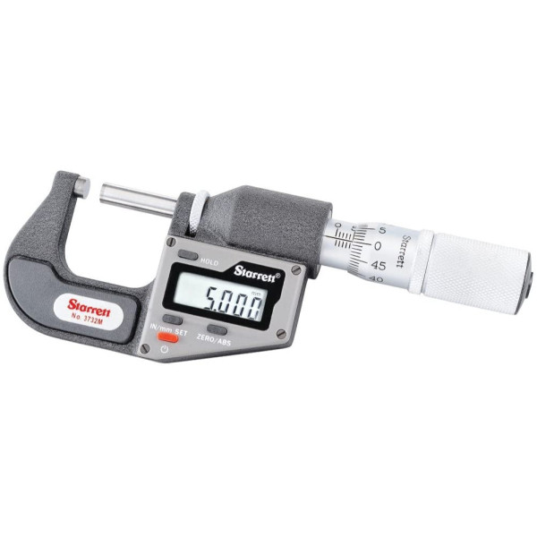 Micrometro externo 00-25 mm 0.01 mm s/saida starrett