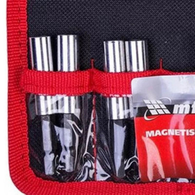 Kit c/10 pças Adaptador para soquete Magnético p/ Bits 1/4 MTX