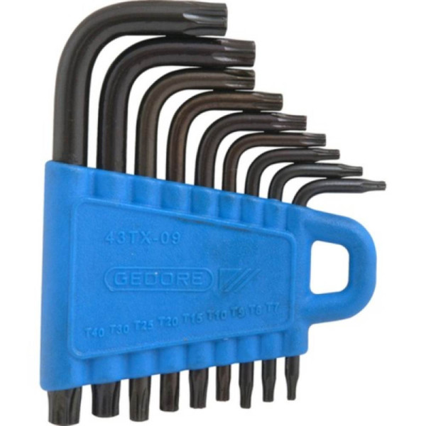 Chave Torx Jogo c/ 9 pcs t07 a t40 43tx - Gedore