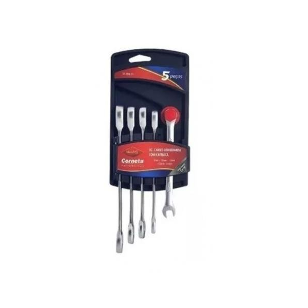 Kit c/ 5 chaves Combinada c/ Catraca jogo 8 a 14mm 3226071
