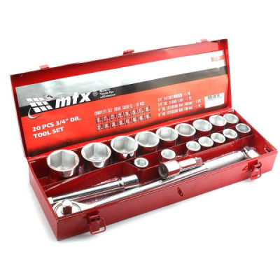 Kit Jogo de Chave Soquete 3/4 - 19 a 50mm c/ 20 pçs 135369