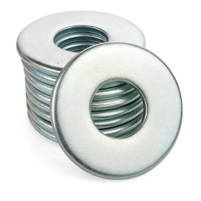 ARRUELA LISA 7/16 ZINC - 100 UNIDADES