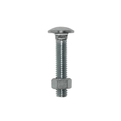 Parafuso Francês c/ Porca 5/16x1.1/4 Ferro Zincado c/ 100 pçs