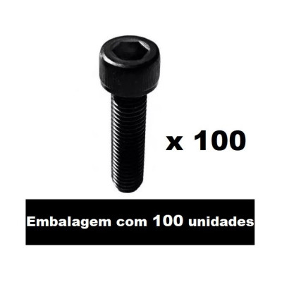 Parafuso allen cabeça cilíndrica 12.9 m 5 x 20 c100 peças