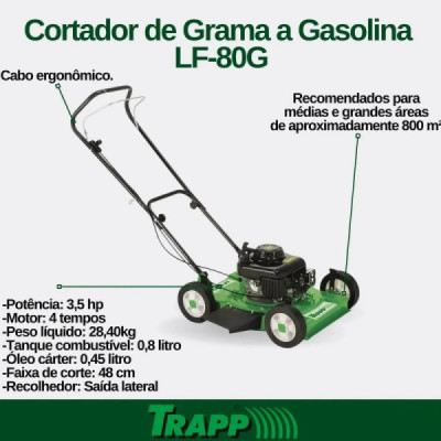 CORTADOR DE GRAMA GASOL. LF-80G 3,5HP 4 TEMPOS
