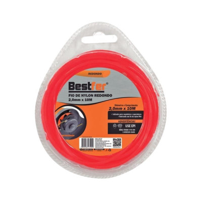 FIO DE NYLON REDONDO 3,0MM C/ 10M
