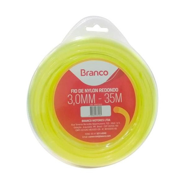FIO DE NYLON REDONDO 3.0MM 35MTS AM