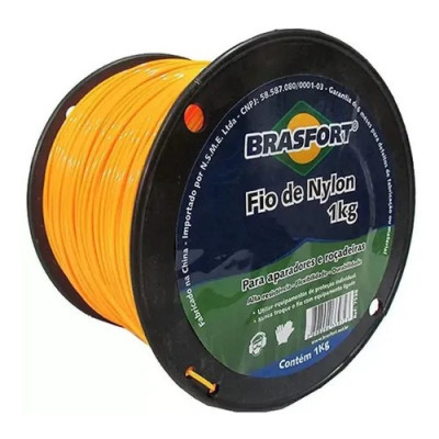 FIO DE NYLON REDONDO 3.0MM C/1KG (130M)
