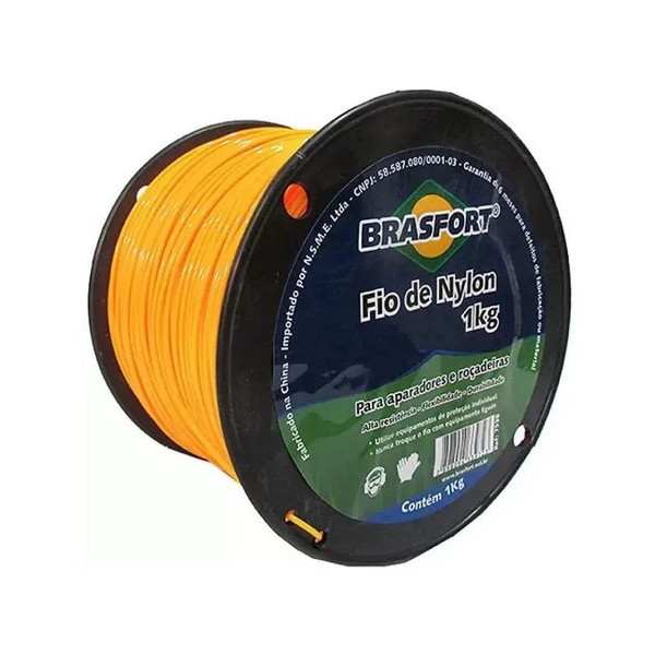 FIO DE NYLON REDONDO 3.0MM C/1KG (130M)