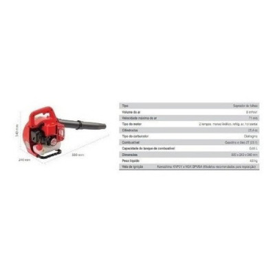 SOPRADOR DE FOLHAS GASOLINA KWB-26S 3901060