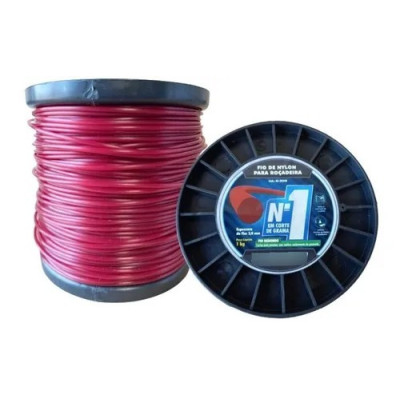 FIO DE NYLON REDONDO 3.0MM C/1KG (120M)