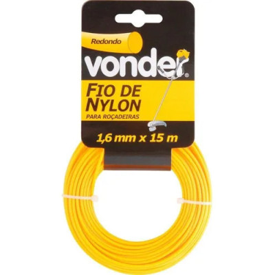FIO DE NYLON 1,6MM ROLO C/ 15 MTS