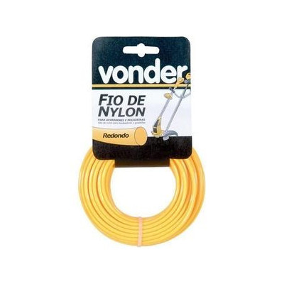 FIO DE NYLON REDONDO 1,3MM C/15M