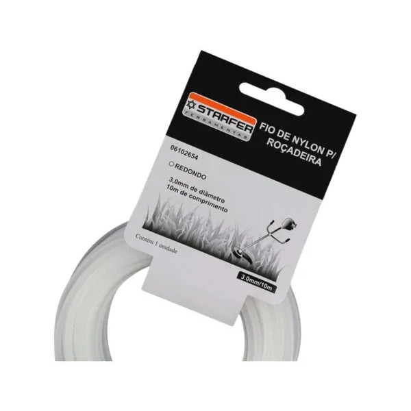 FIO DE NYLON REDONDO 2.4MM C/10 METROS