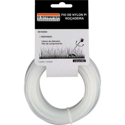 FIO DE NYLON REDONDO 2.4MM C/10 METROS