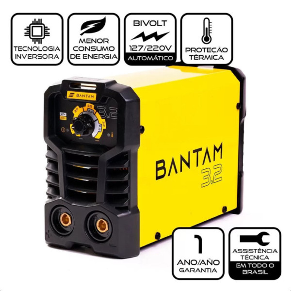 INVERSORA DE SOLDA BANTAM 3.2 DUAL VOLT. 127/220V