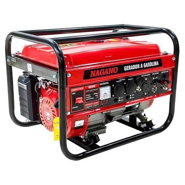 GERADOR GASOLINA 3.6 KVA 110/220 PARTIDA MANUAL