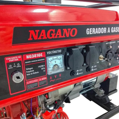 GERADOR GASOLINA 3.6 KVA 110/220 PARTIDA ELET.