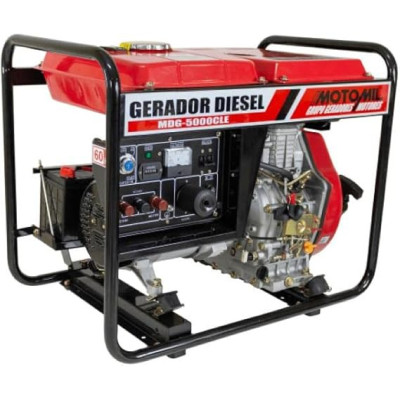 GERADOR DIESEL 5.0 KW MONO 110/230V MDG 5000 CLE