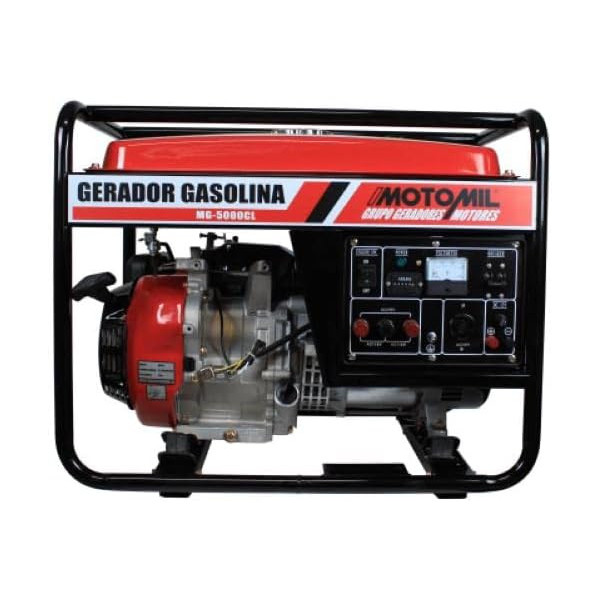 Gerador de Energia à Gasolina 5KVA MG-5000CL 127/220V - Motomil