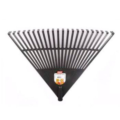 Vassoura de grama 22d pvc c/c 1,2M preta Max