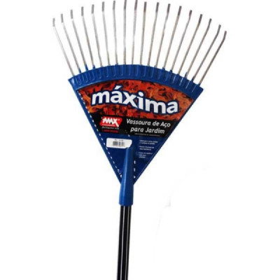 Vassoura de grama 14d pvc c/c 1,2m preta Max