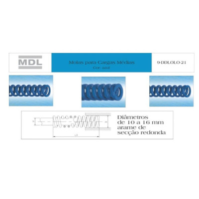 Mola Para Estampo/molde Azul 16 X 51 Codigo MDL 9-1008-21