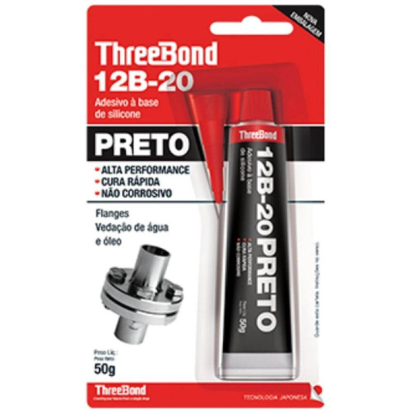 Silicone Neutro Preto 50G - 12B-20 Three Bond