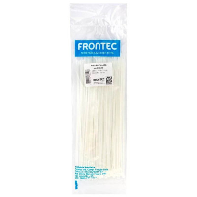 Abraçadeiras Nylon Enforca Gato 2,5 X 209mm branca 100 Unid.