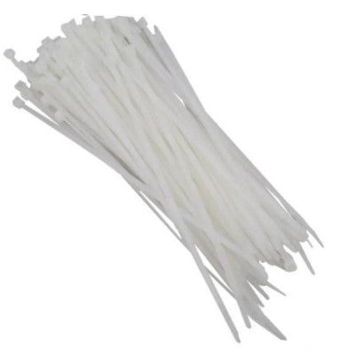 Abraçadeiras Nylon Enforca Gato 2,5 X 202mm branca 100 Unid.