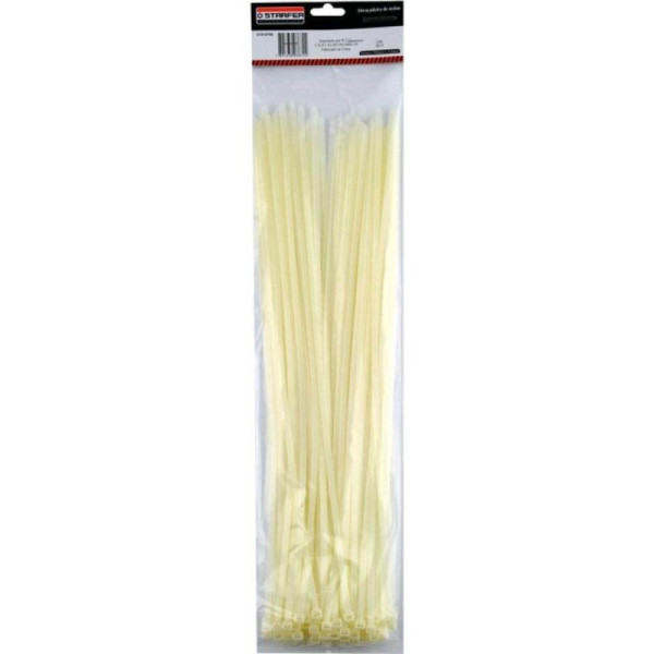 Abraçadeiras Nylon Enforca Gato 4,8 X 300mm branca 100 Unid.