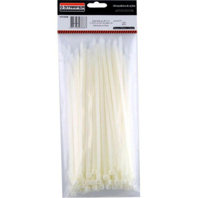Abraçadeiras Nylon Enforca Gato 4,8 X 200mm branca 100 Unid.