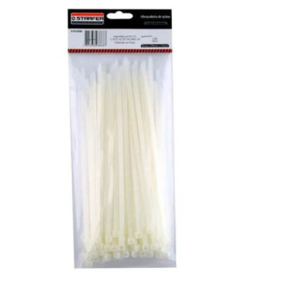 Abraçadeiras Nylon Enforca Gato 3,6 X 250mm branca 100 Unid.