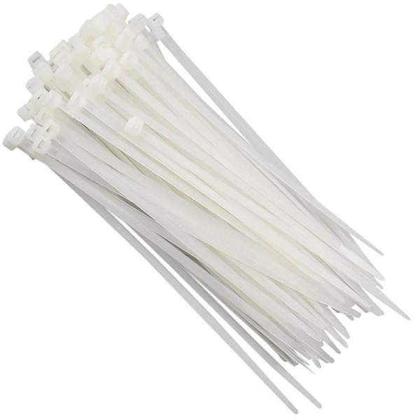 Abraçadeiras Nylon Enforca Gato 3,6 X 200mm branca 100 Unid.