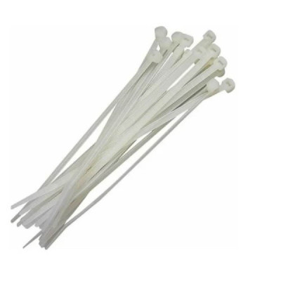 Abraçadeiras Nylon Enforca Gato 3,6 X 180mm branca 100 Unid.