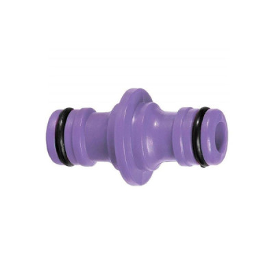 CONECTOR DUPLO PARA ENGATE RAP. 1/2 PLASTICO