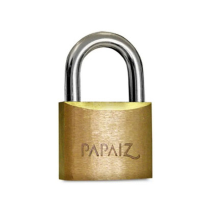 Cadeado Papaiz Cr 45mm Latão Maciço C/ 2 Chaves - Qualidade