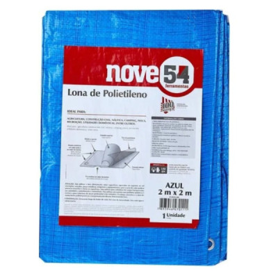 Lona Polietileno Azul 2m x 2m Nove54