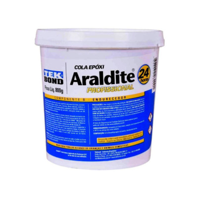 Adesivo epoxi tekbond araldite profissional 1,8kg - 24 horas