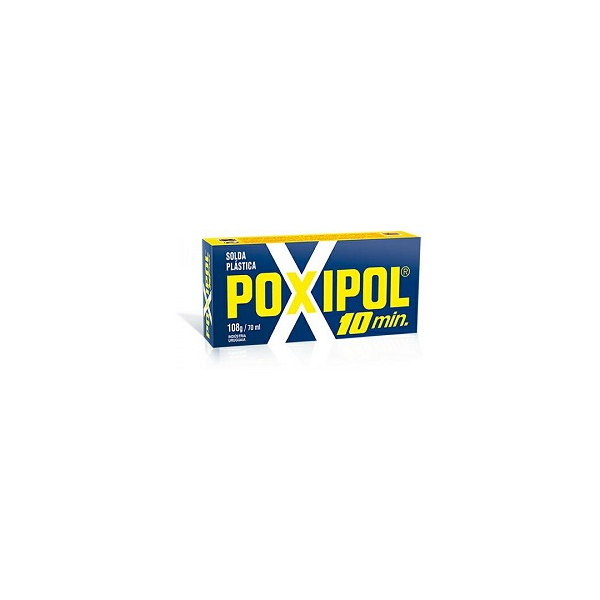 Adesivo epoxi metálico 108gr 10 minutos poxipol