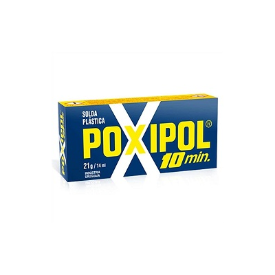 Adesivo epoxi metálico 21gr 10 minutos poxipol