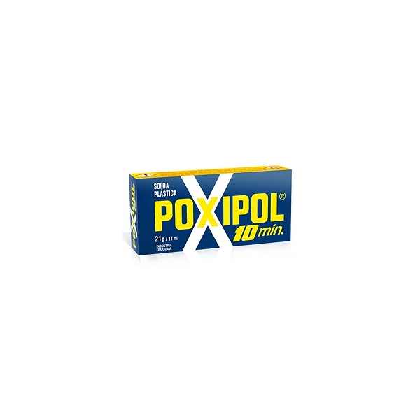 Adesivo epoxi metálico 21gr 10 minutos poxipol