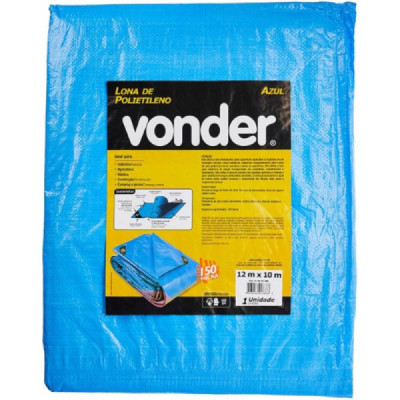 Lona carreteiro poliet 12x10 azul