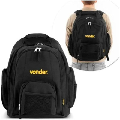 Mochila em lona reforçada - mov- - vonder (preto)