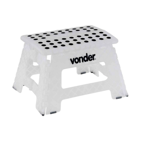 Banqueta plástica dobrável 355x285x220mm 150kg - vonder