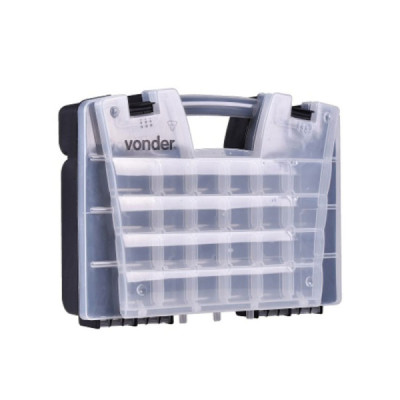 Organizador plástico com 34 compartimentos opv0200