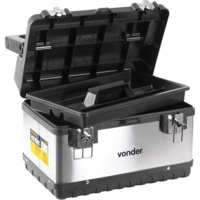 Caixa de ferramentas inox bau cbi 020 vonder